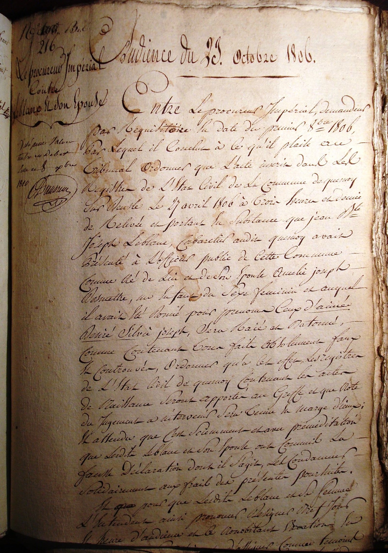 L’assise départementale de l’organisation judiciaire