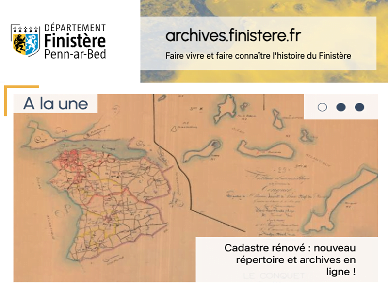 Finistère : 17000 plans du cadastre rénové arrivent en ligne