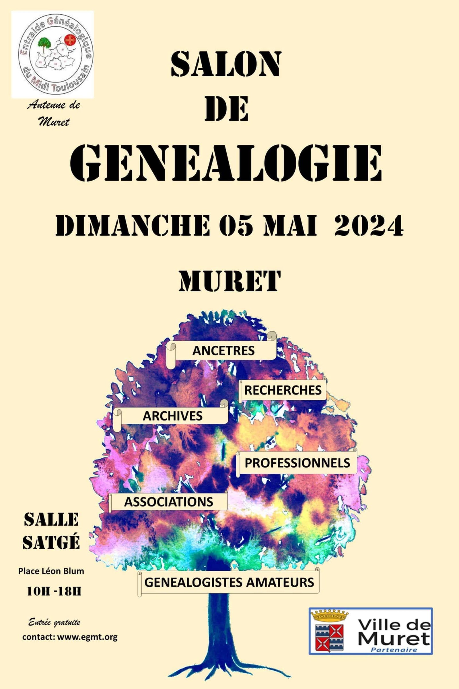 Salon de Généalogie à Muret (31600)