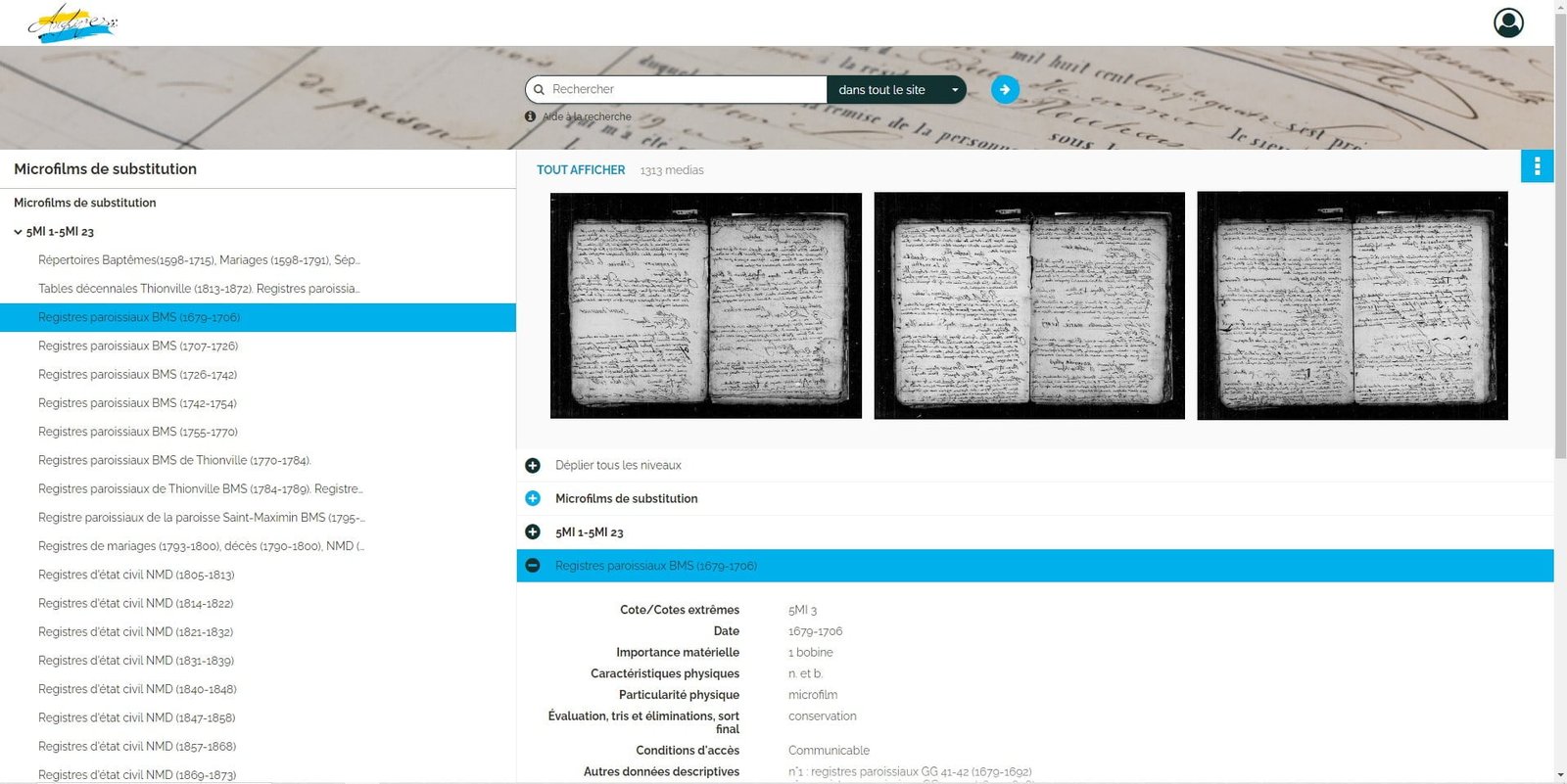 Un site internet pour les Archives de Thionville
