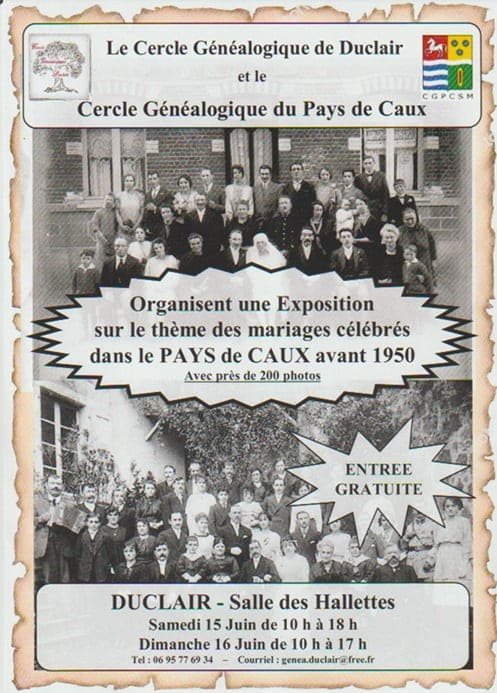 Exposition sur le thème des mariages célébrés dans la Pays de Caux avant 1950