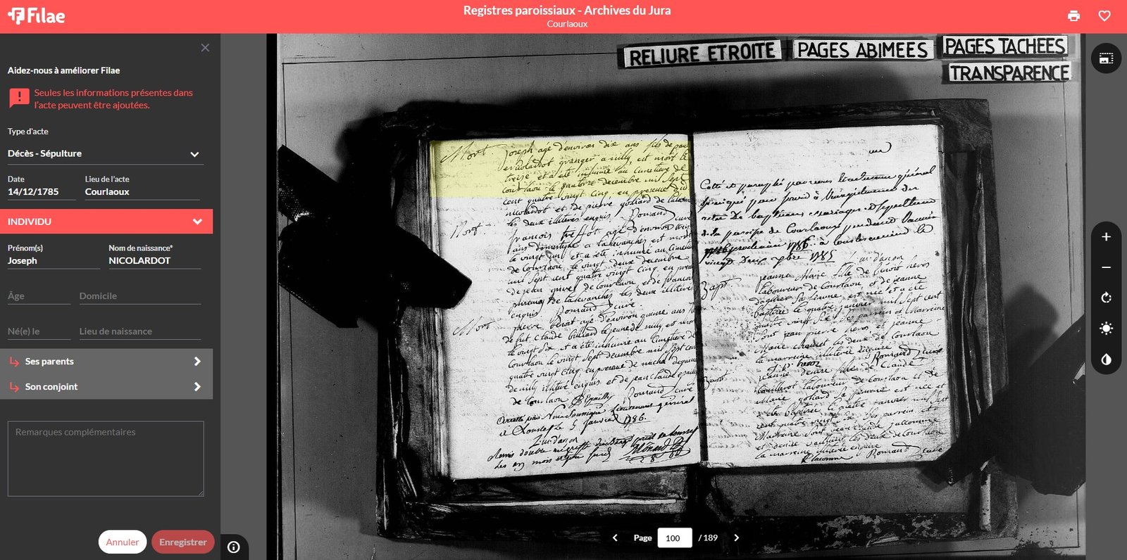 L’indexation des actes est-elle fiable ?