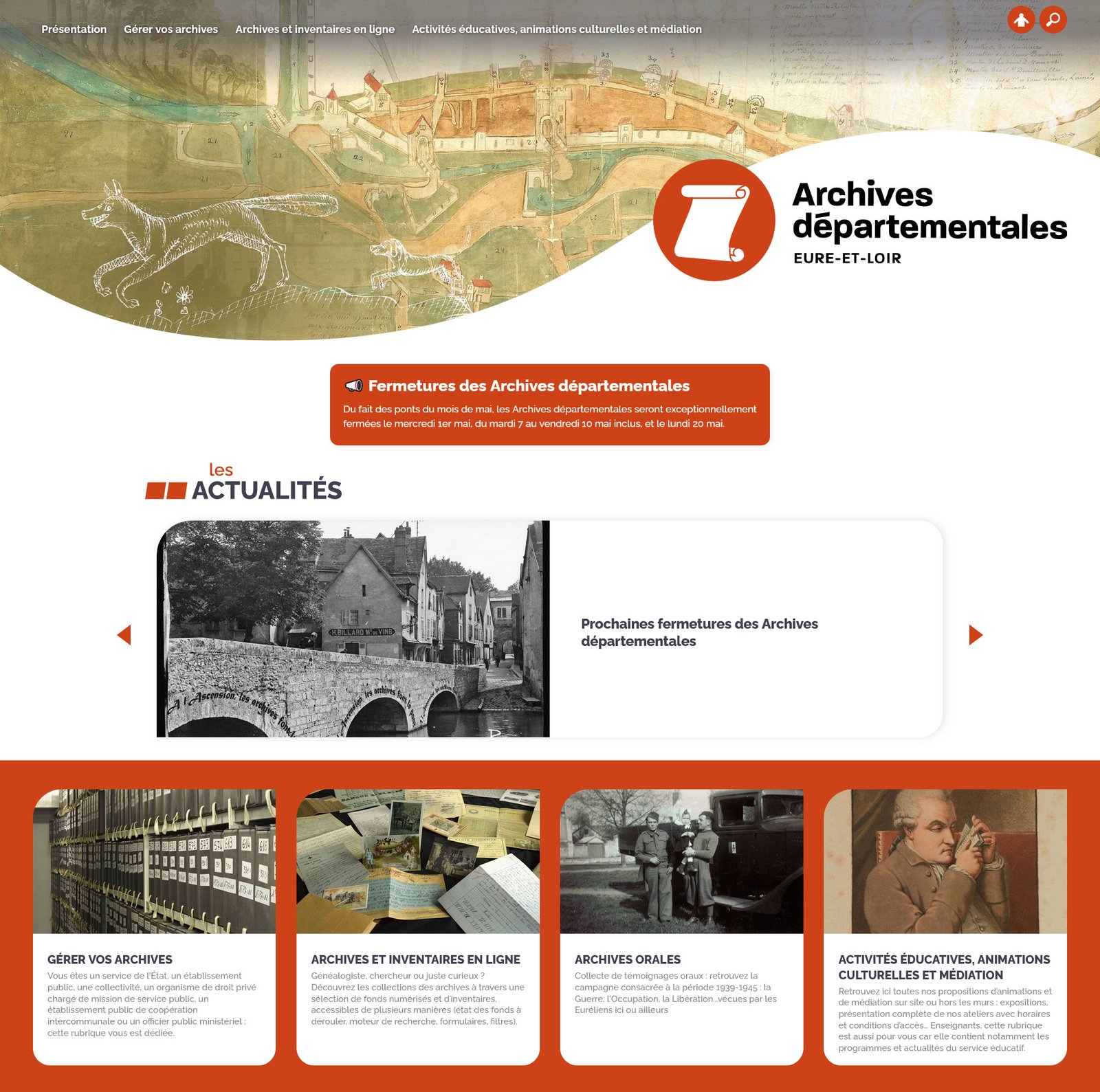 Un nouveau design pour les Archives d’Eure-et-Loir