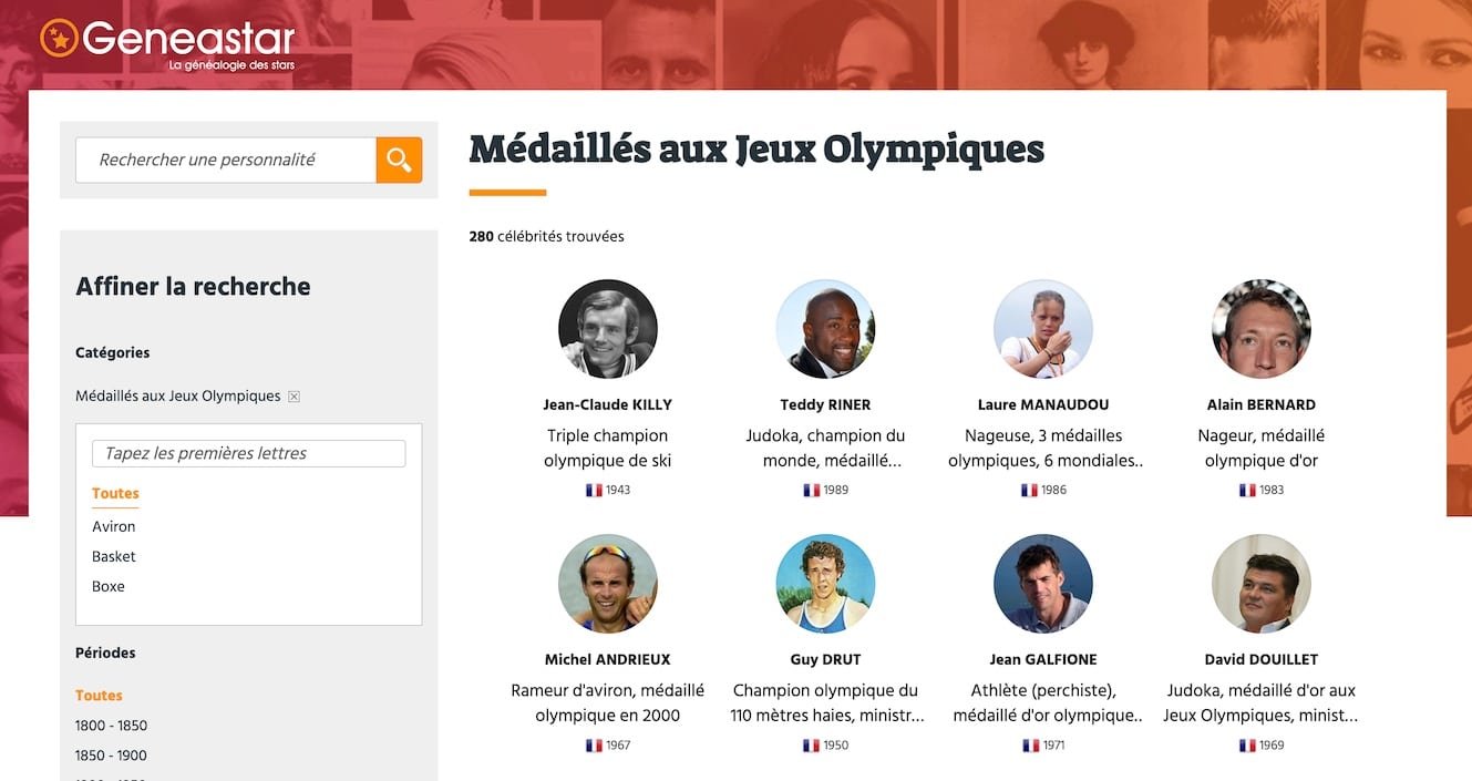 Médaillés aux Jeux Olympiques
