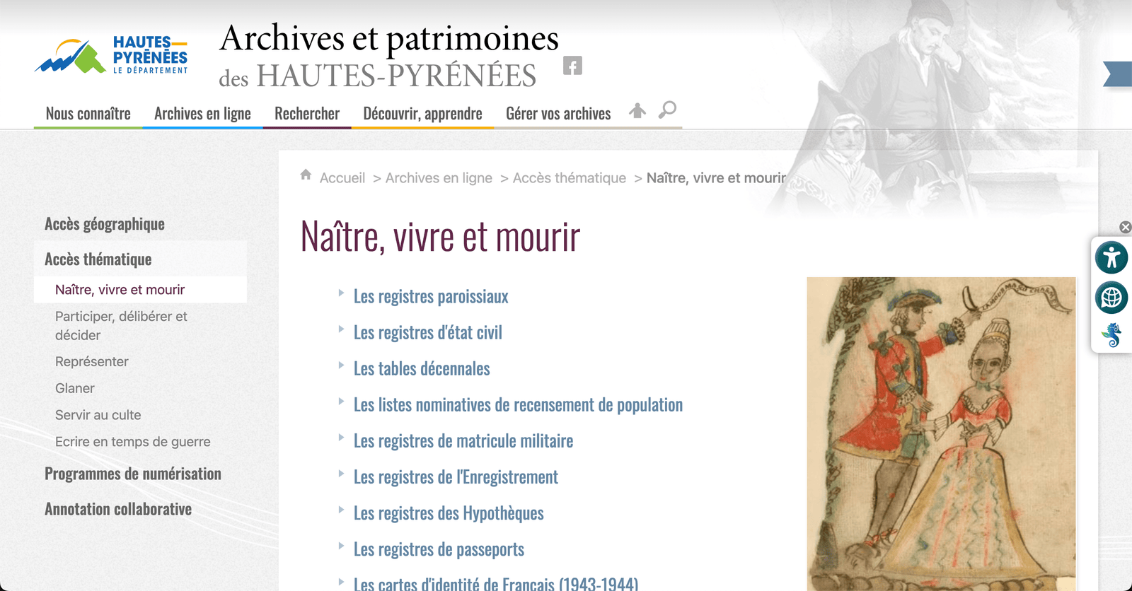  ​Hautes-Pyrénées : compléments d’état civil et nouveautés à venir