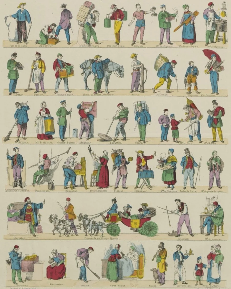 Liste des métiers anciens dans le cadre des recherches généalogiques en France