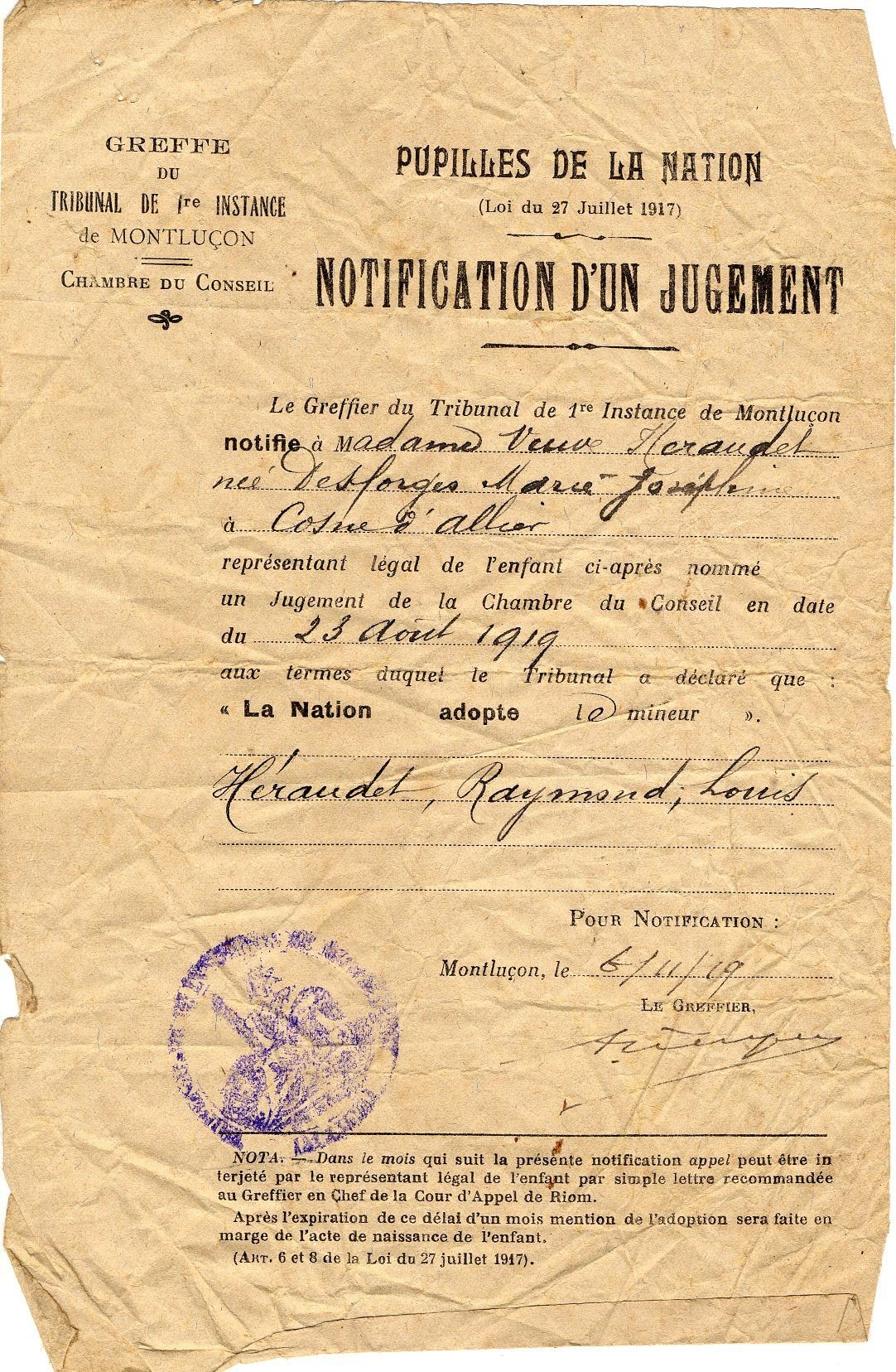  ​Peut-on consulter le dossier d’un pupille de la Nation ?