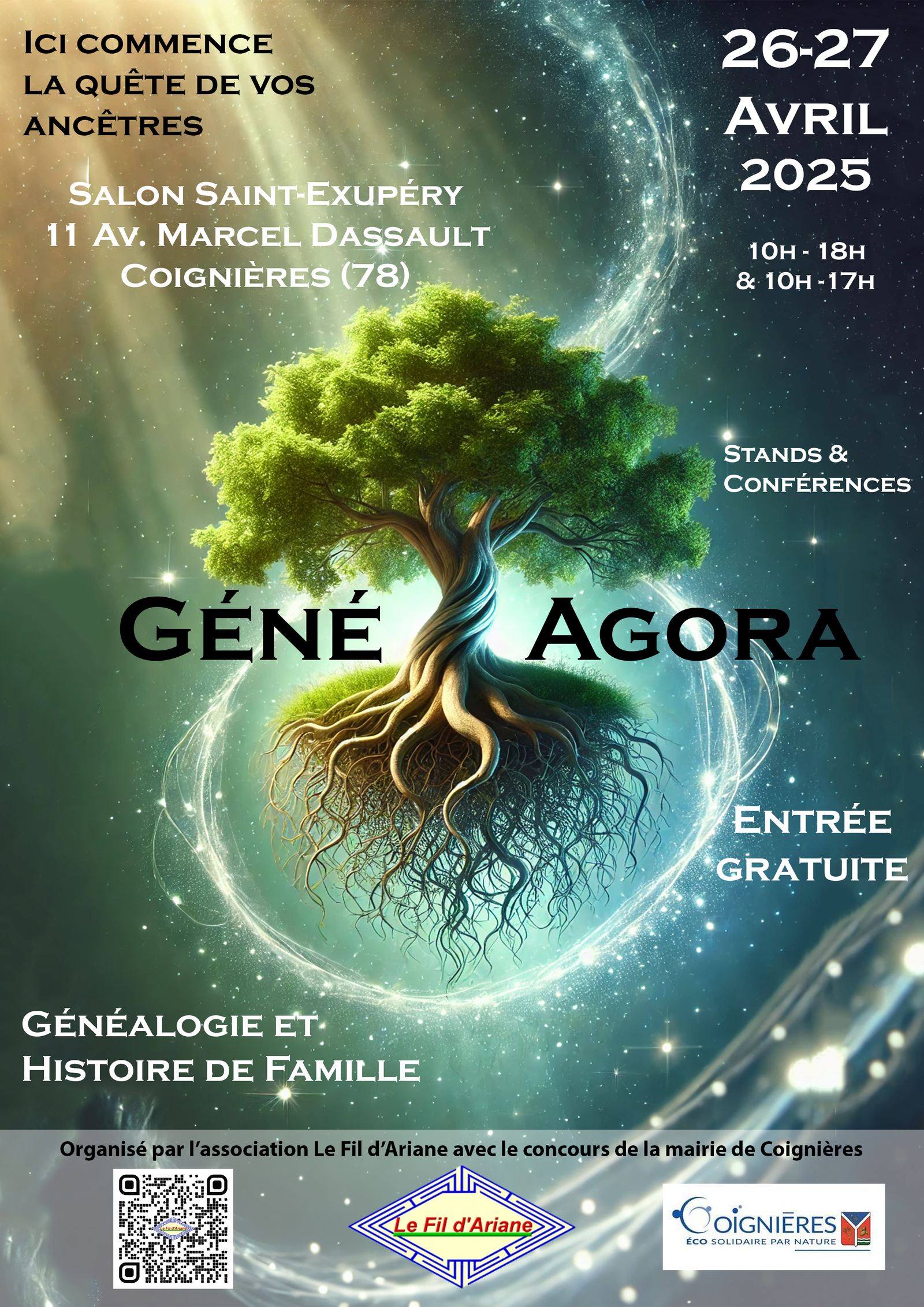  ​GénéAgora, 1er salon de généalogie dans l’Ouest parisien
