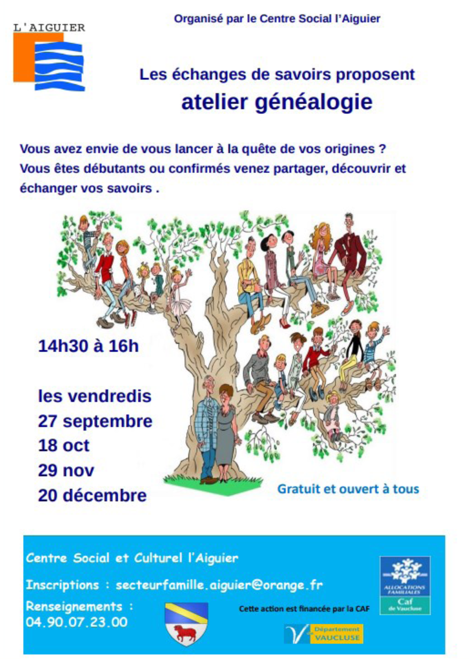  ​Atelier de généalogie