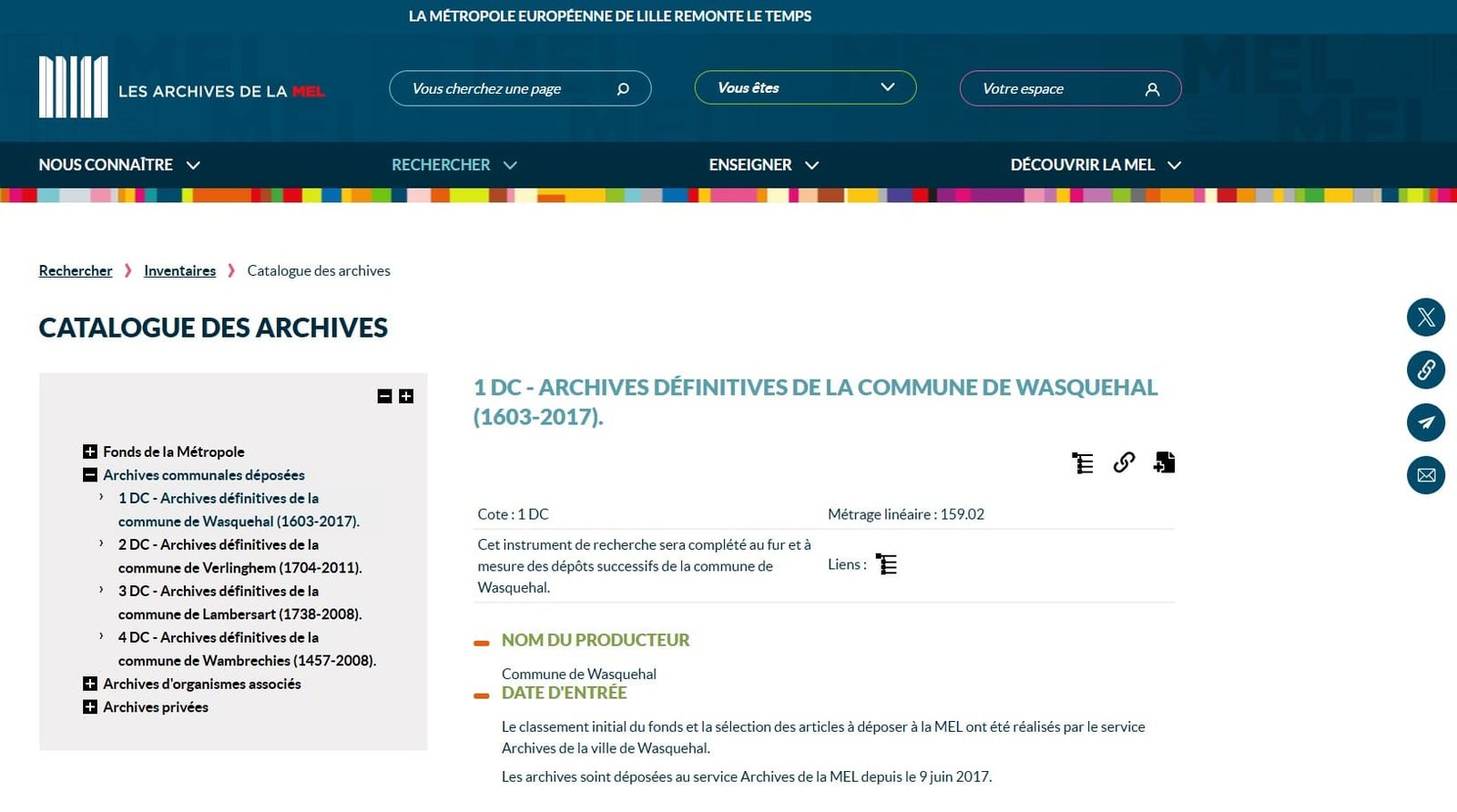  ​Les nouveautés des Archives de la Métropole Européenne de Lille