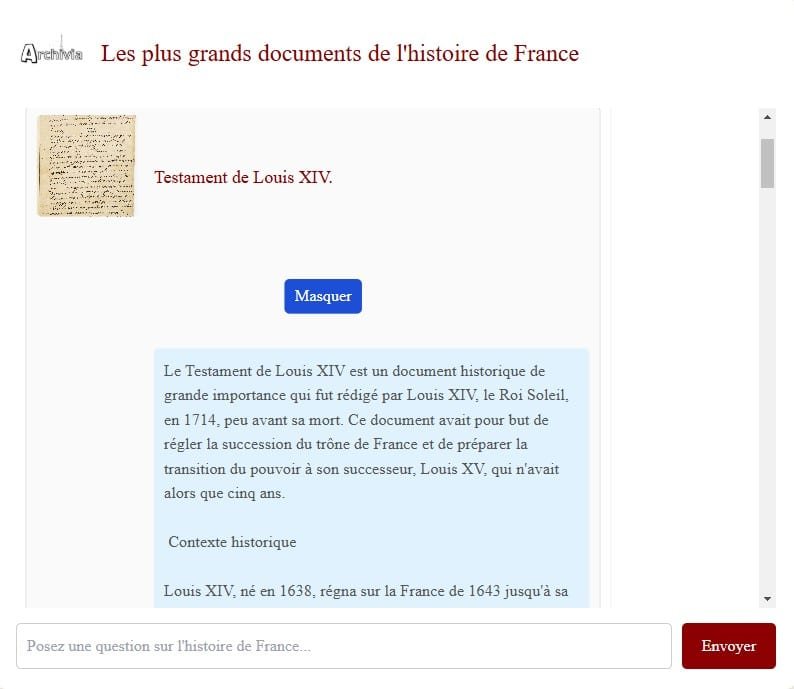  ​Archivia, le futur ChatGPT de l’histoire ?