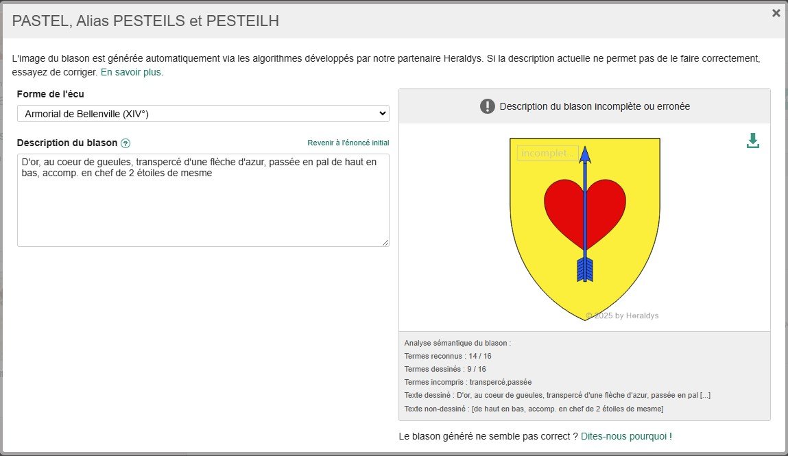  ​Générez des blasons grâce à Geneanet