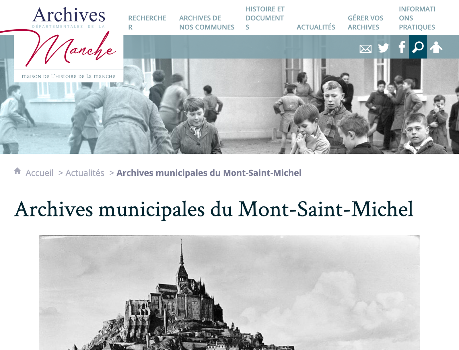  ​Les archives du Mont-Saint-Michel sont en ligne