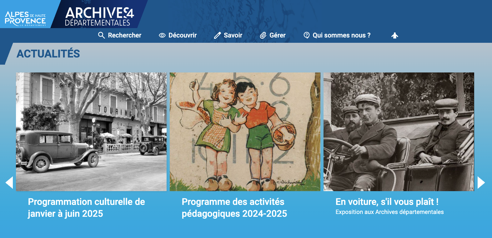  ​Un site réorganisé pour les Alpes de Haute-Provence