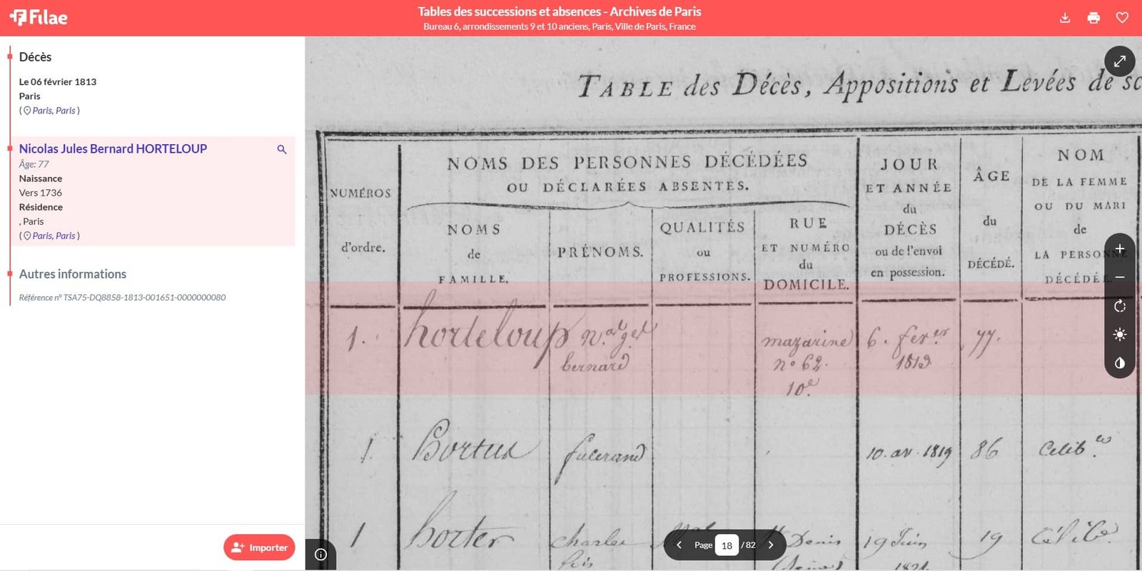  ​Une nouvelle ressource en ligne pour la généalogie parisienne