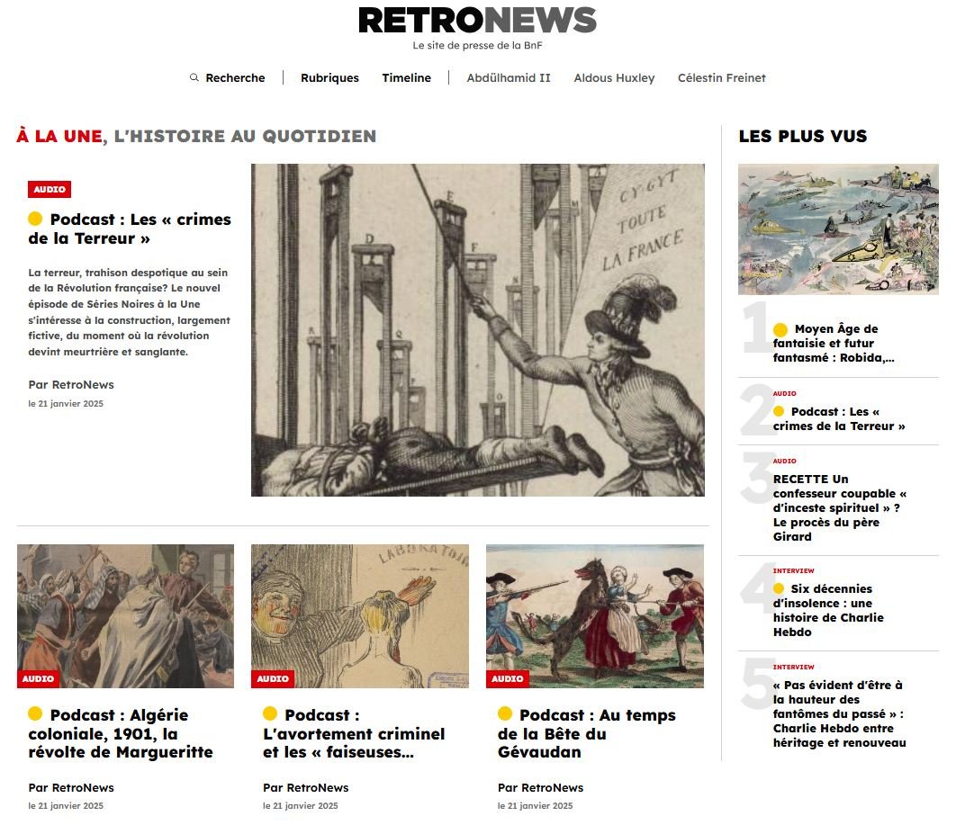  ​Une refonte globale de Retronews